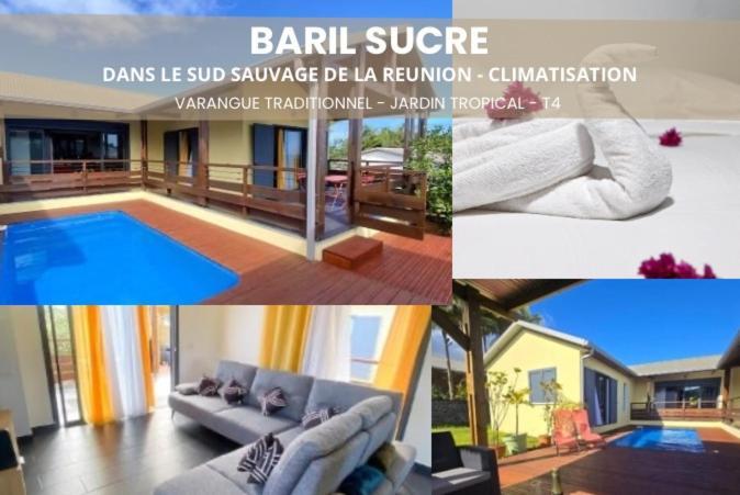 Baril Sucre - Piscine- Jardin - By Sister Home Saint-Philippe Luaran gambar